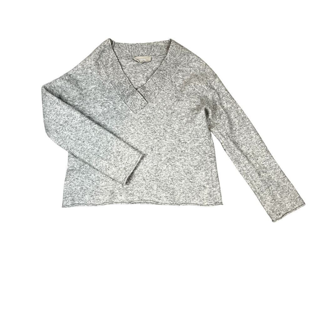 Everlane Wool Sweater Womens XS V Neck Gray Minimalist Preppy Classy‎
